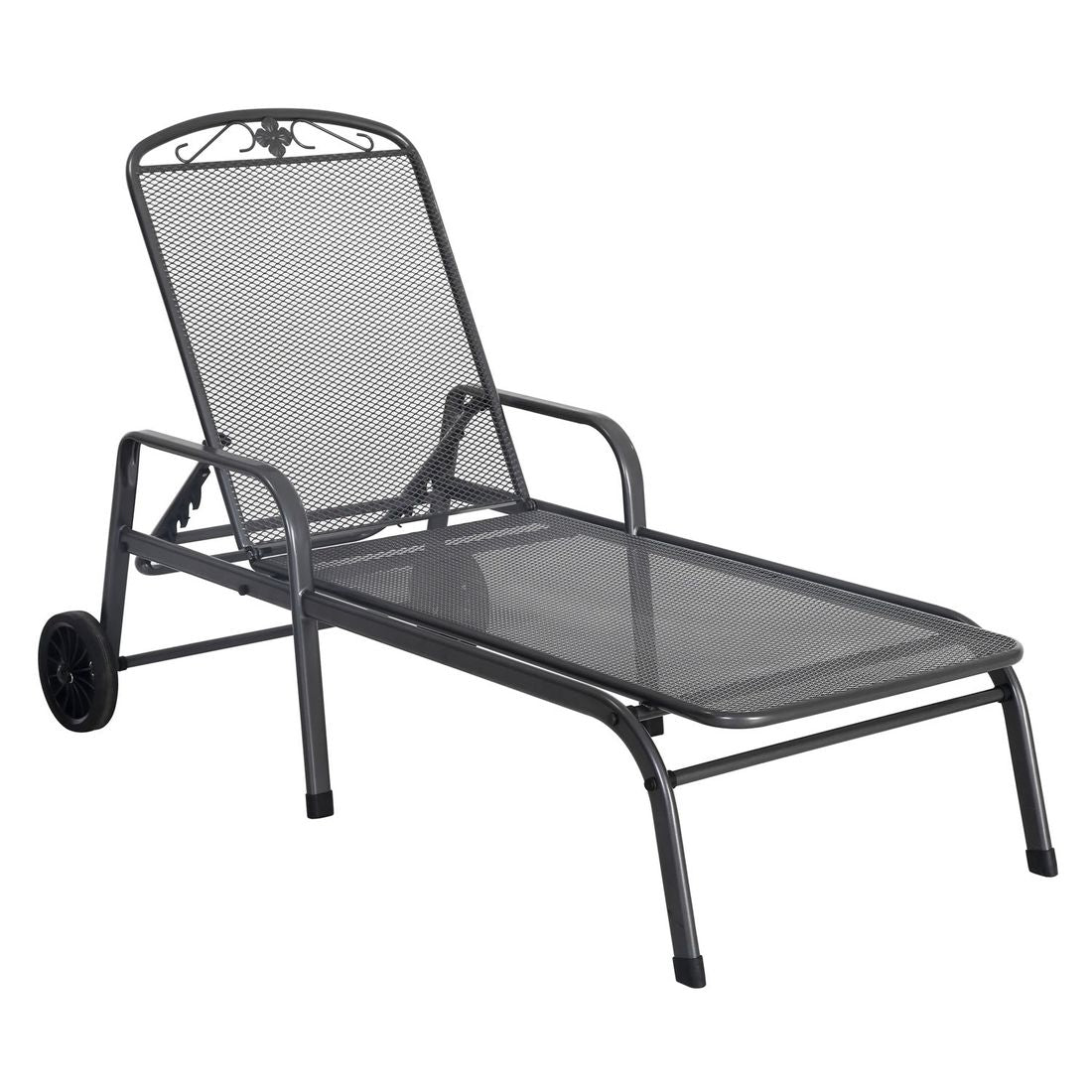 Solseng Savoy strekkmetal 81x187 cm jerngrå forfra
