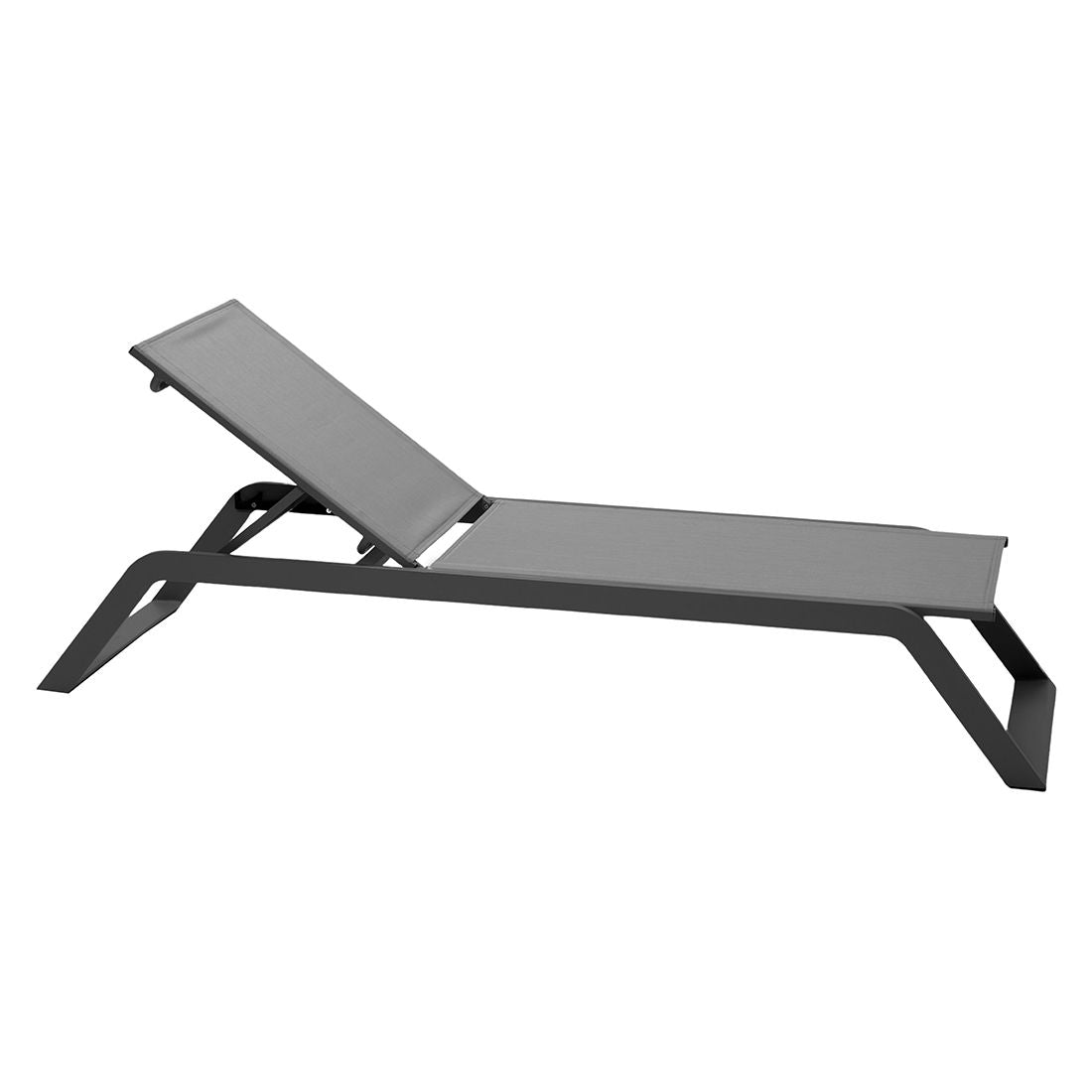 Solseng Siesta justerbar aluminium/Cane-line Tex forfra