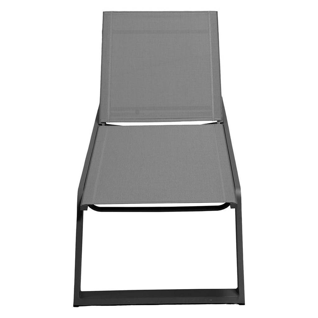 Montert Solseng Siesta justerbar aluminium/Cane-line Tex i hage