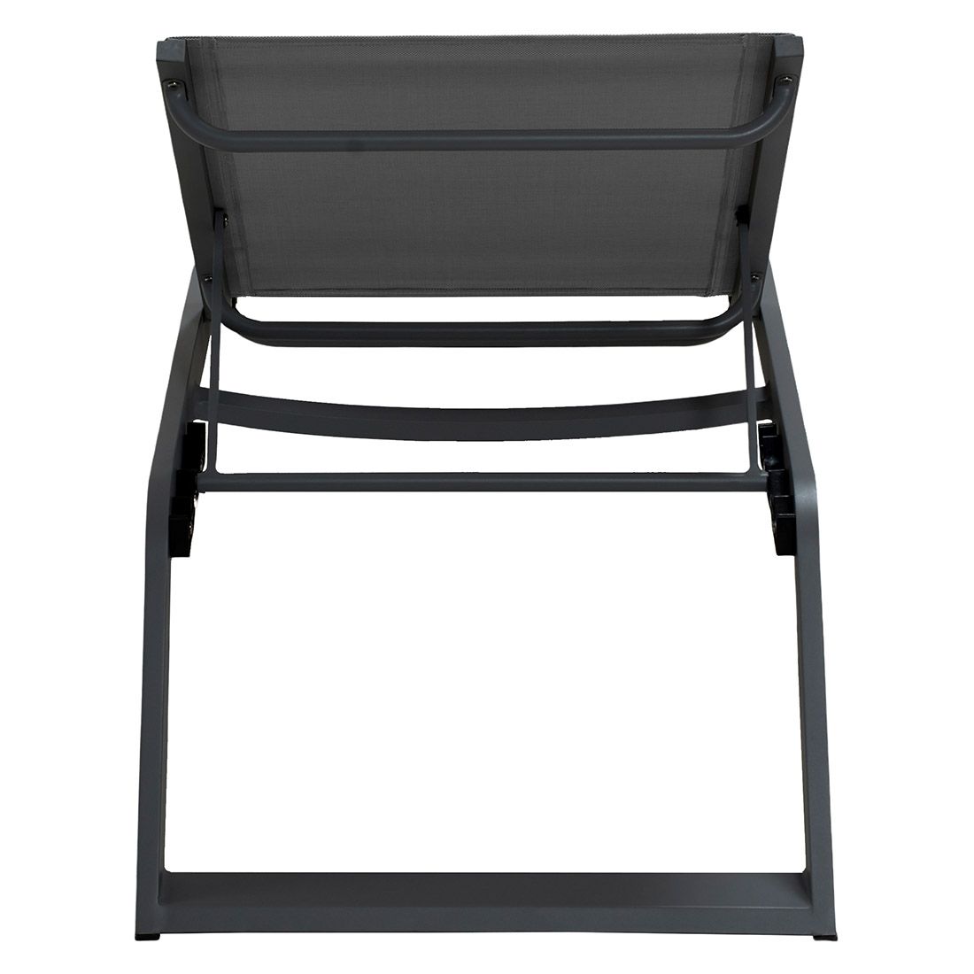Solseng Siesta justerbar aluminium/Cane-line Tex i liggende posisjon