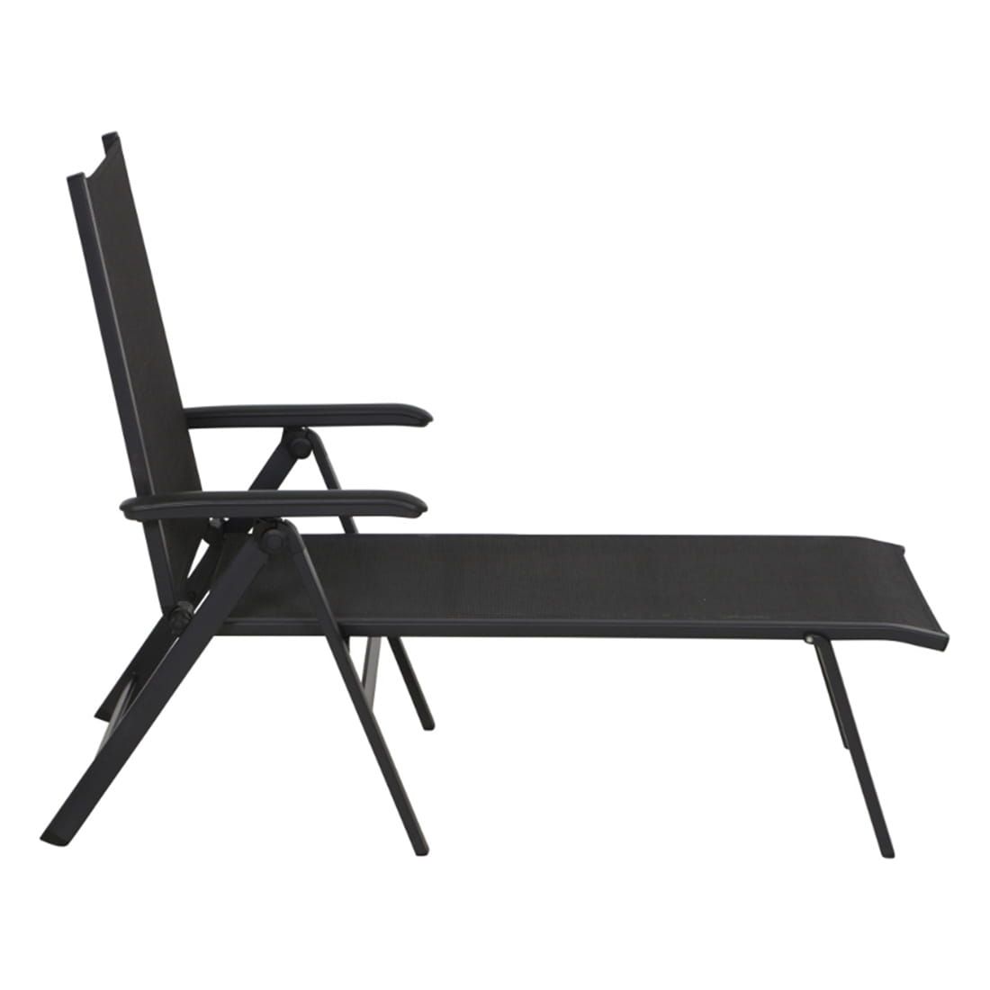 Montert solseng Solana aluminium/textilen 141x71 cm på terrasse