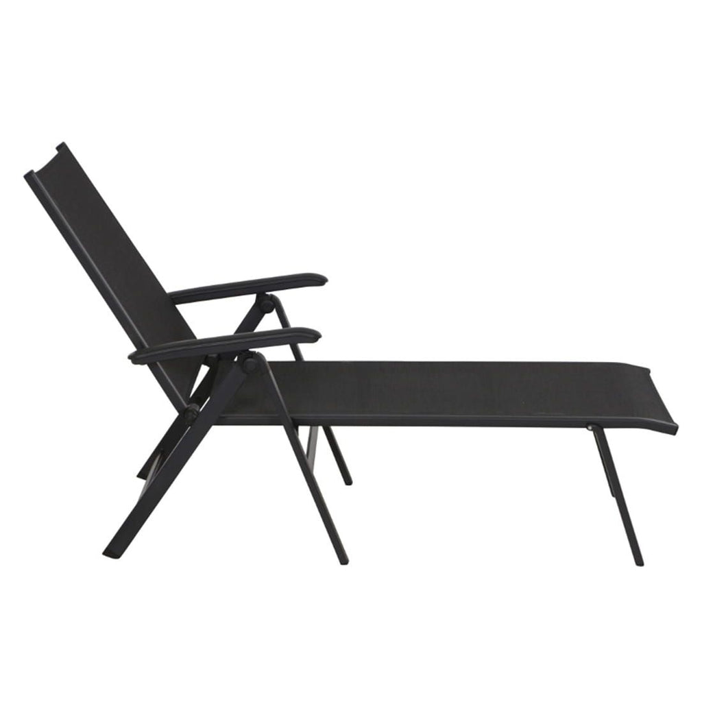 Solseng Solana aluminium/textilen 141x71 cm justerbar ryggstøtte