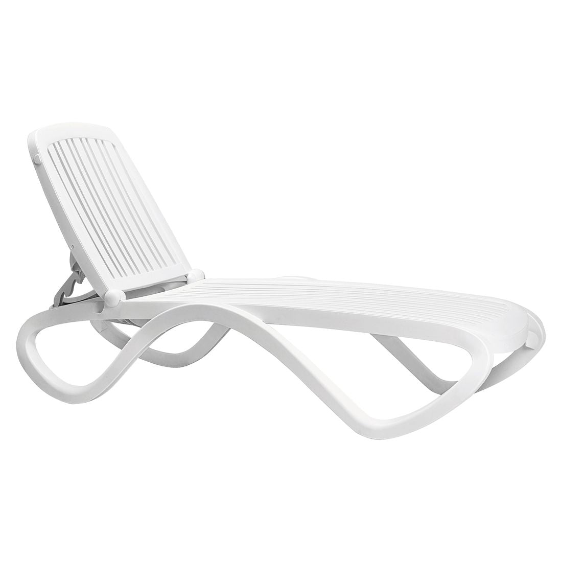 Solseng Tropico plast stabelbar 194,5 cm hvit forfra