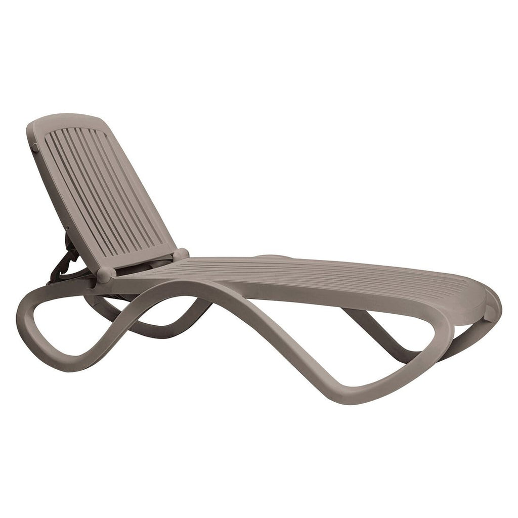 Solseng Tropico plast stabelbar 194,5 cm taupe forfra