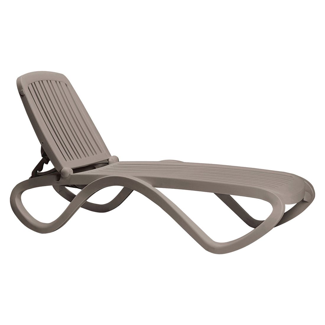 Solseng Tropico plast stabelbar 194,5 cm taupe forfra
