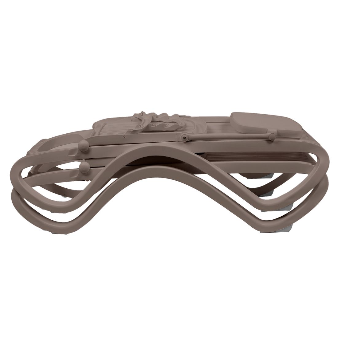 Montert solseng Tropico plast stabelbar 194,5 cm taupe i hage