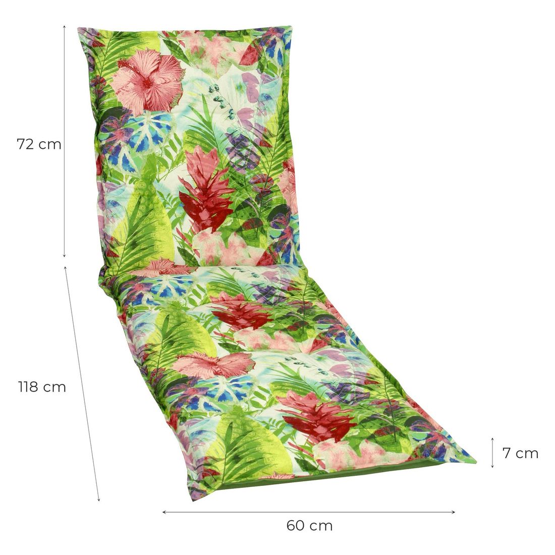 Solsengpute 190x60 cm flerfarget - GO-DE bakside