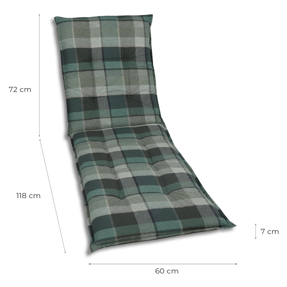 Solsengpute 60x190 cm blandingsstoff grønn - GO-DE bakside