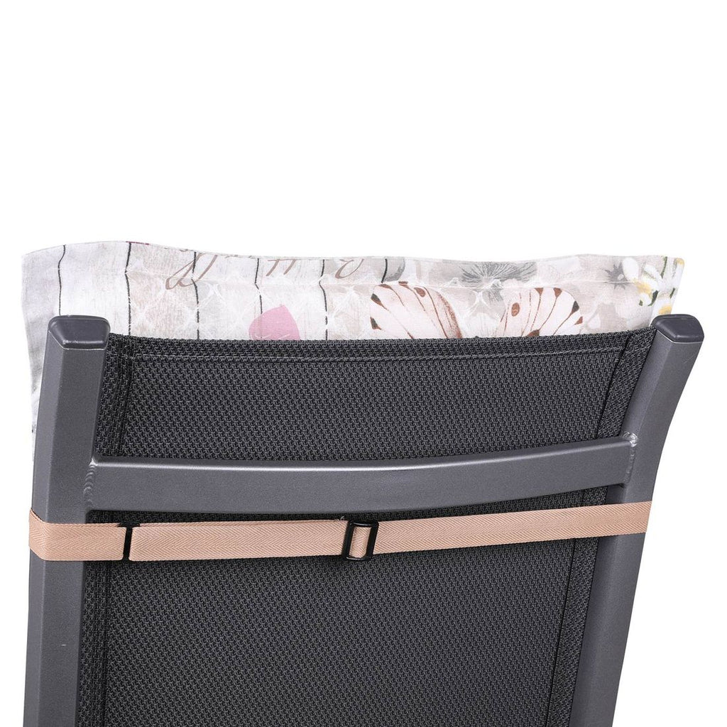 Detalj av solsengpute 60x190 cm blandingsstoff natur - GO-DE