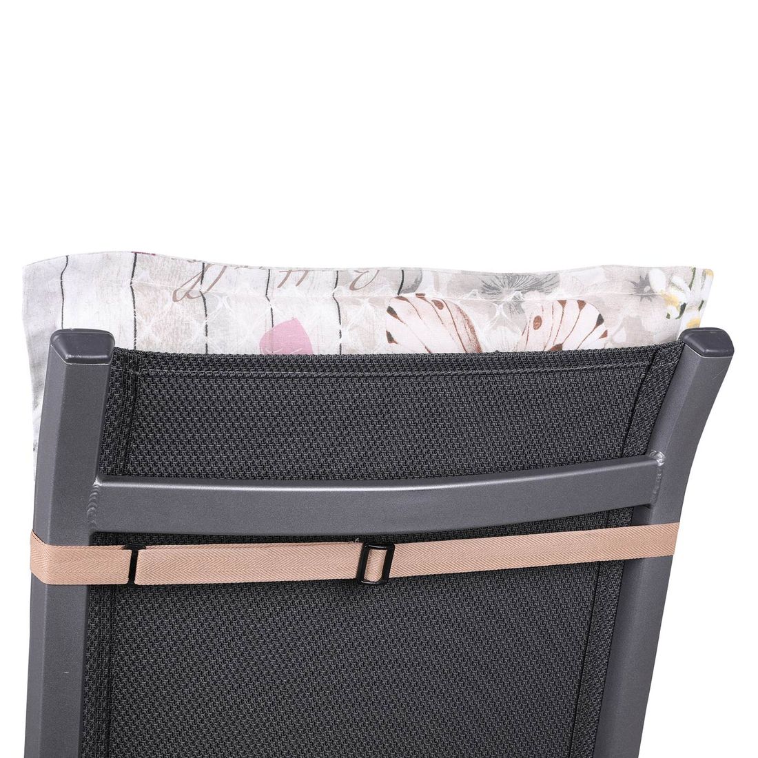 Detalj av solsengpute 60x190 cm blandingsstoff natur - GO-DE