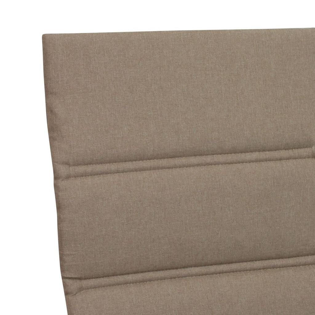 Solsengpute Basic 60x200 cm kunstfiber taupe montert på solseng