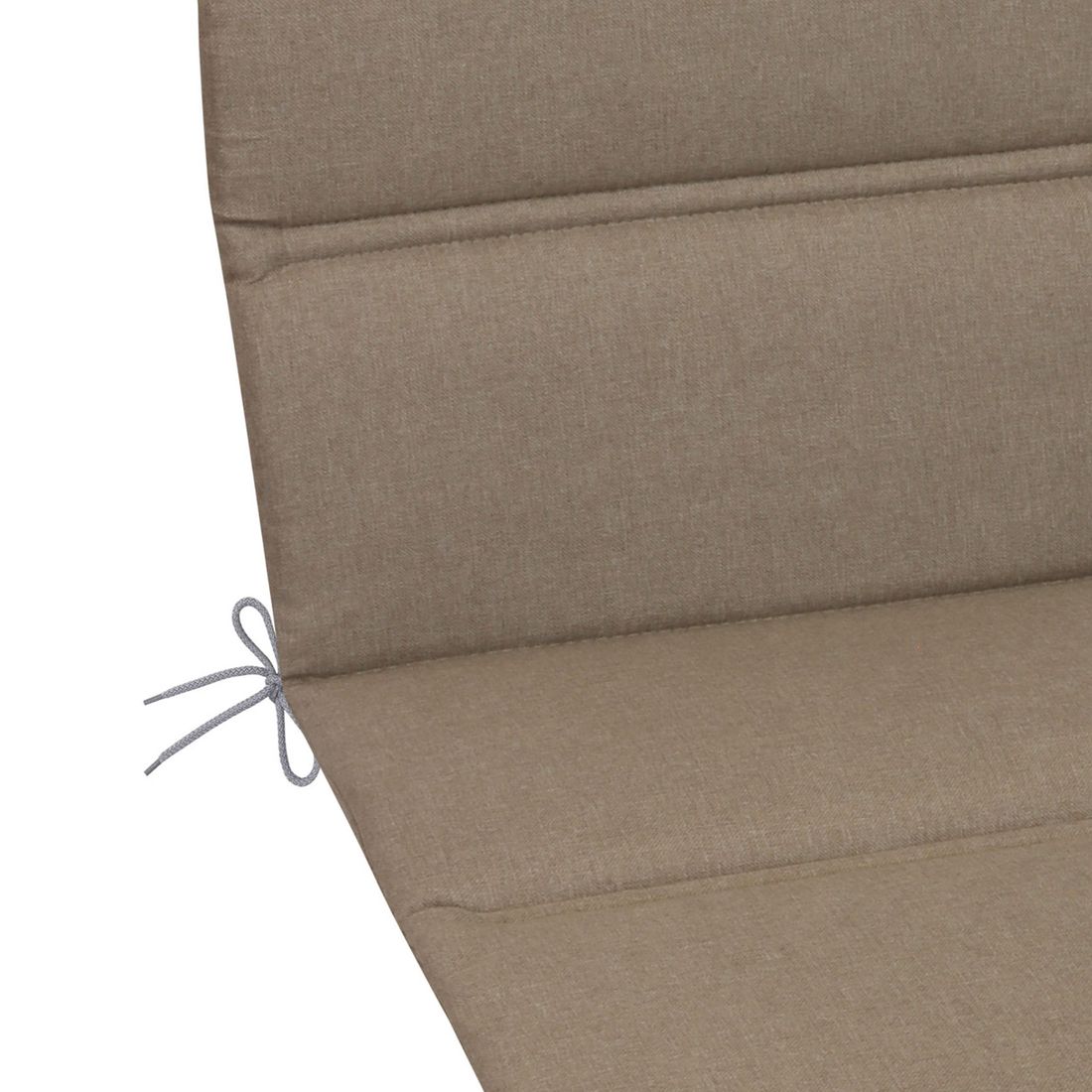 Nærbilde av tekstil på solsengpute Basic 60x200 cm kunstfiber taupe