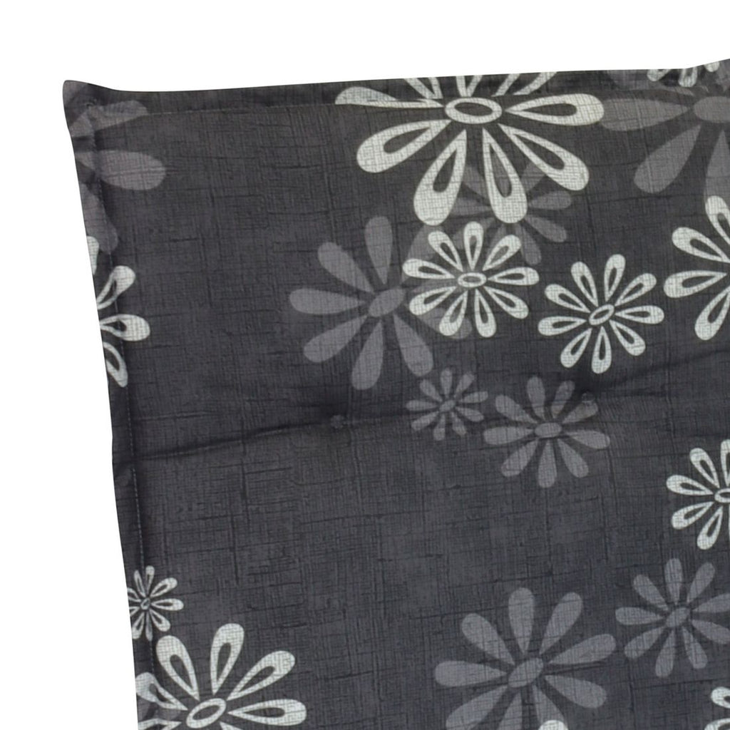 Montert solsengpute Florence antrasitt 60x190 cm blandingsstoff på hagebenk