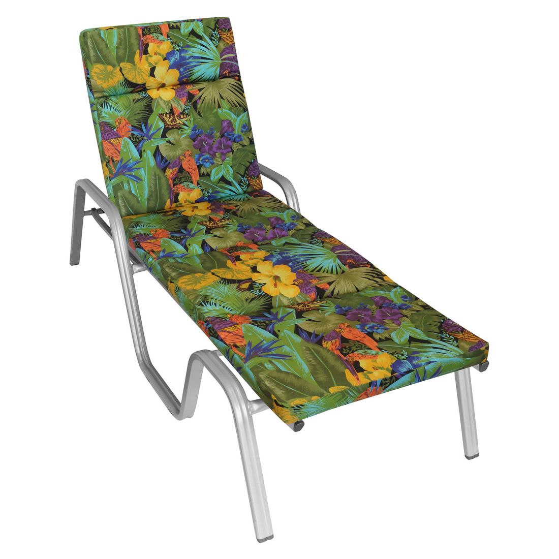 Nærbilde av tekstur på solsengpute Florida akryl 60x195 cm flerfarget