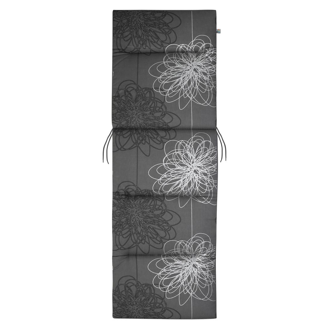Solsengpute Florida antrasitt 60x195 cm bomull detalj