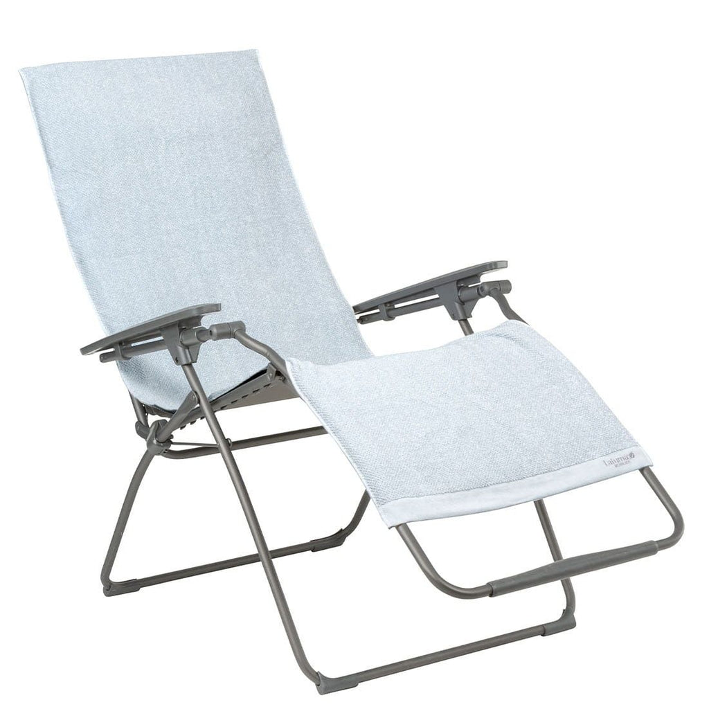 Detalj av stoffet på Solsengpute Littoral 60x180 cm bomull gris embrun