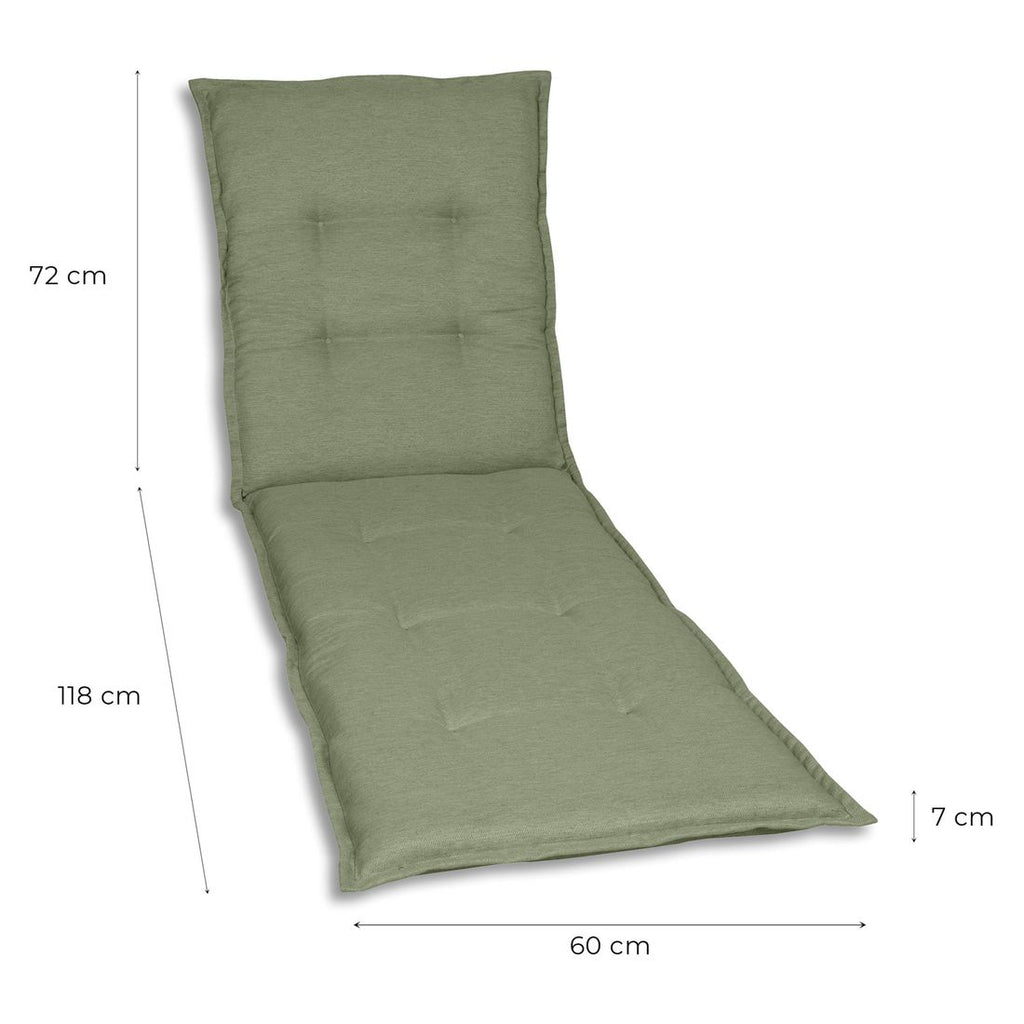Solsengpute polyester 60x190 cm grønn bakside