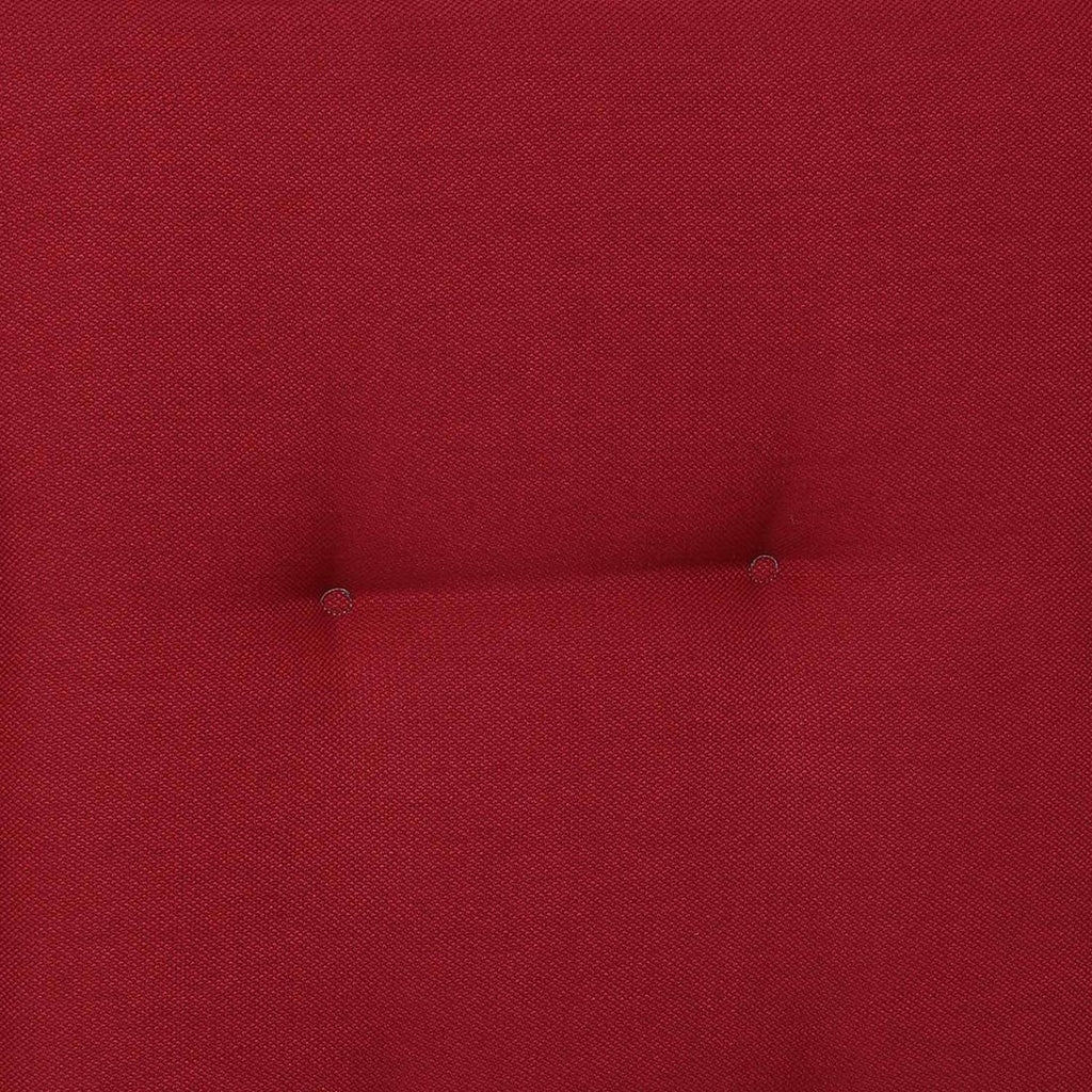 Nærbilde av stoffet på solsengpute polyester 60x190 cm rød