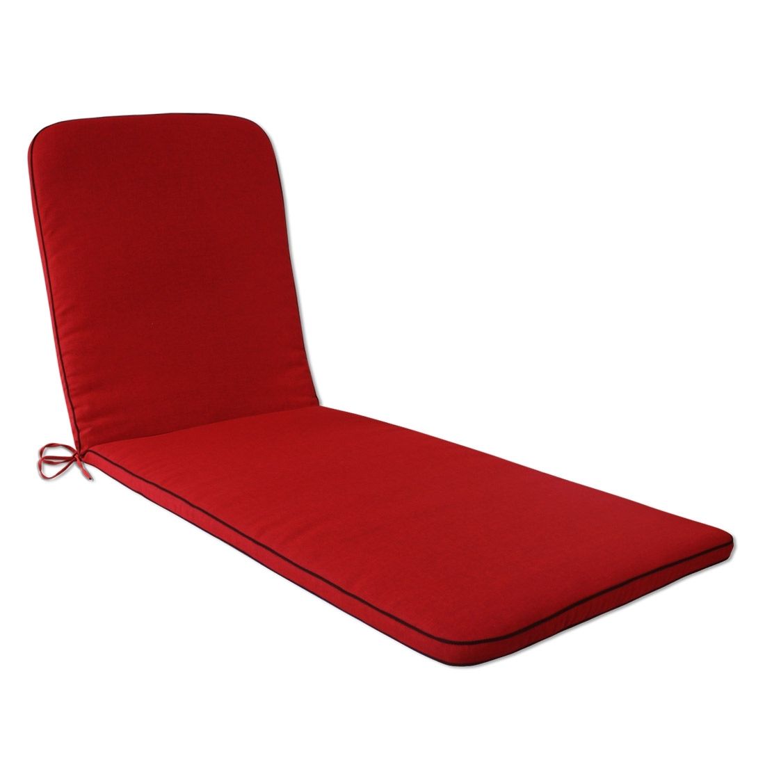 Solsengpute Romeo Elegance 190x60 cm olefin rød forfra