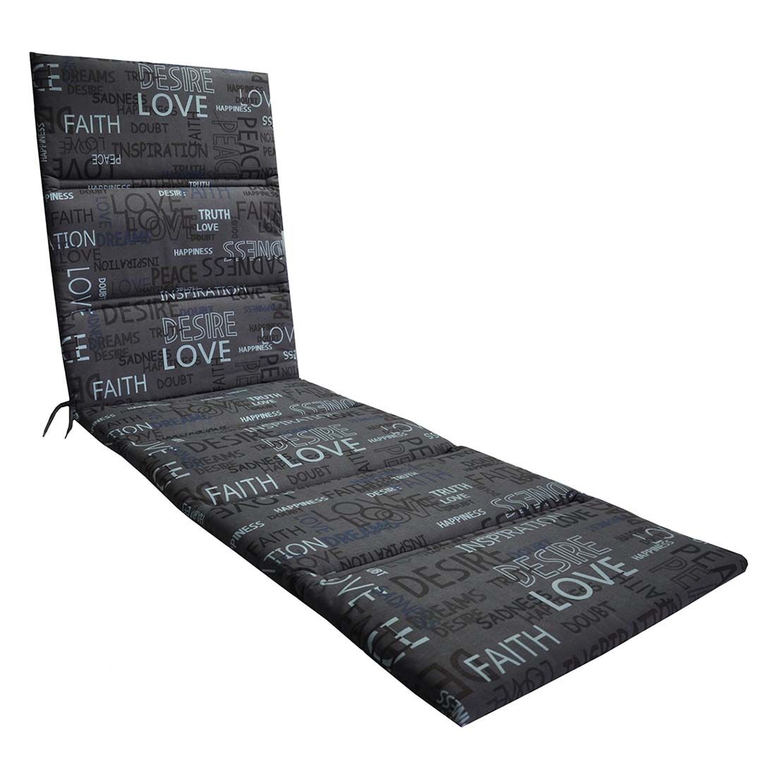 Solsengpute Universal 200x60 cm bomull grå forfra