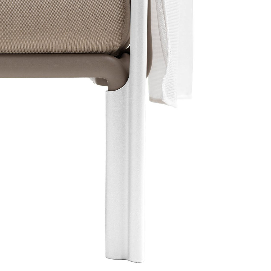 Solskjerm Komodo Ombra 2 plast 165 cm hvit ramme og stoff