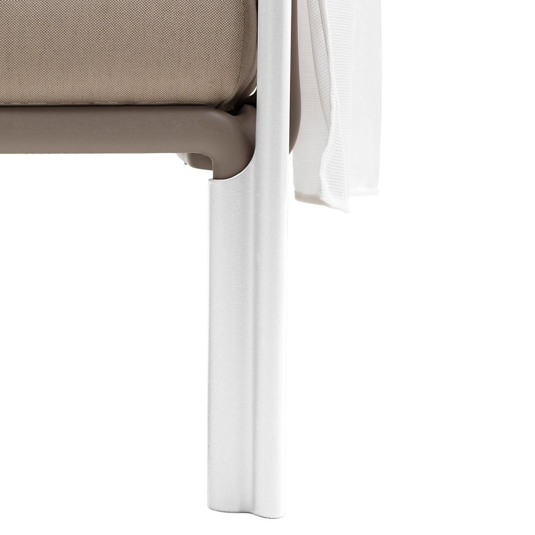 Solskjerm Komodo Ombra 2 plast 165 cm hvit ramme og stoff