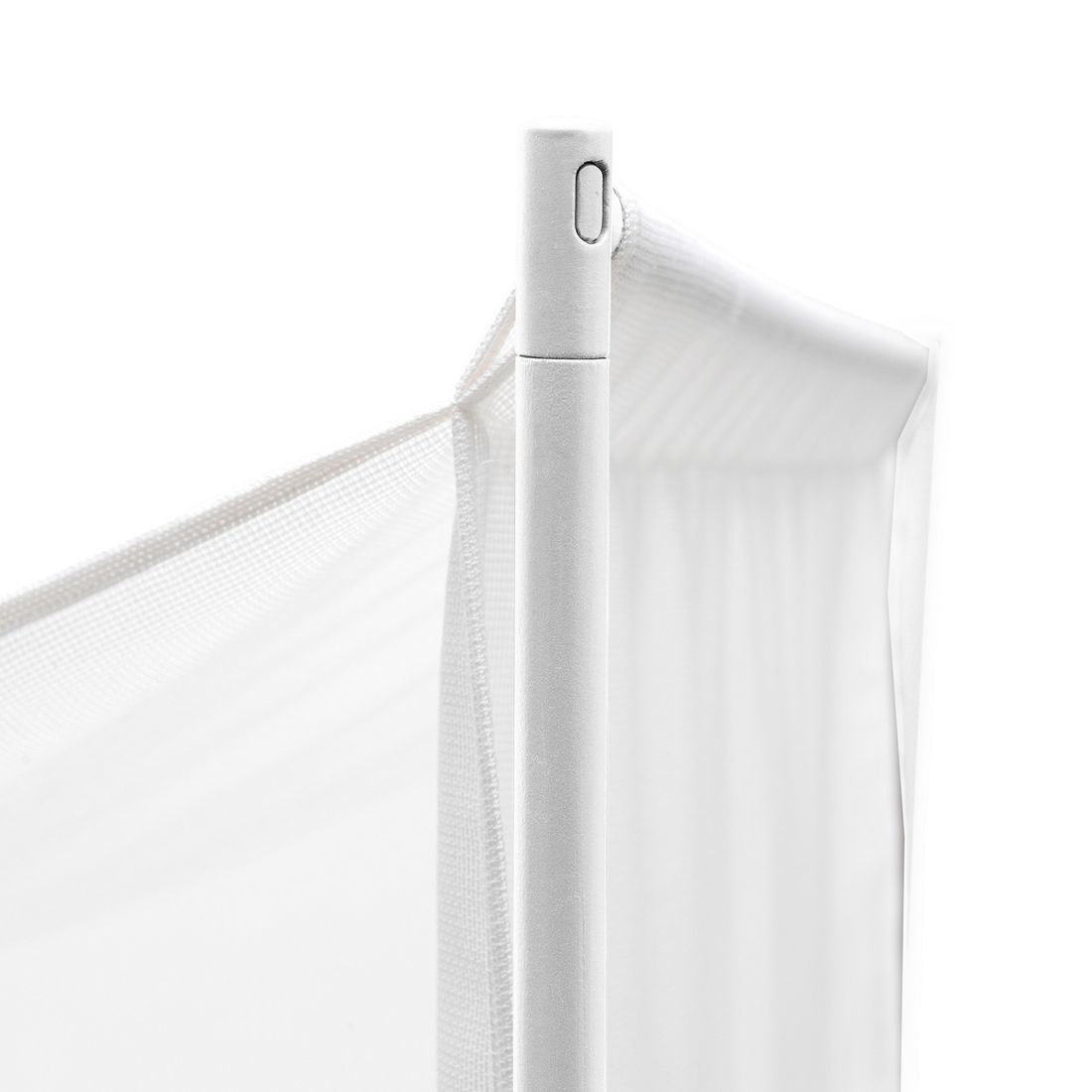 Solskjerm Komodo Ombra 2 plast 165 cm hvit med skyggeeffekt