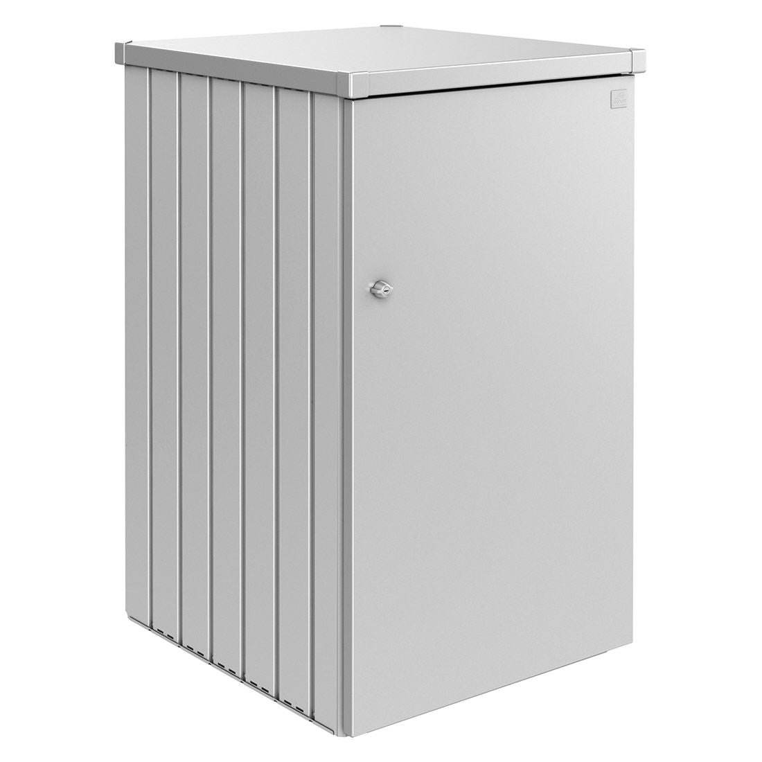 Søppelkasseskjuler Alex 80x88 cm sølv metall bakside