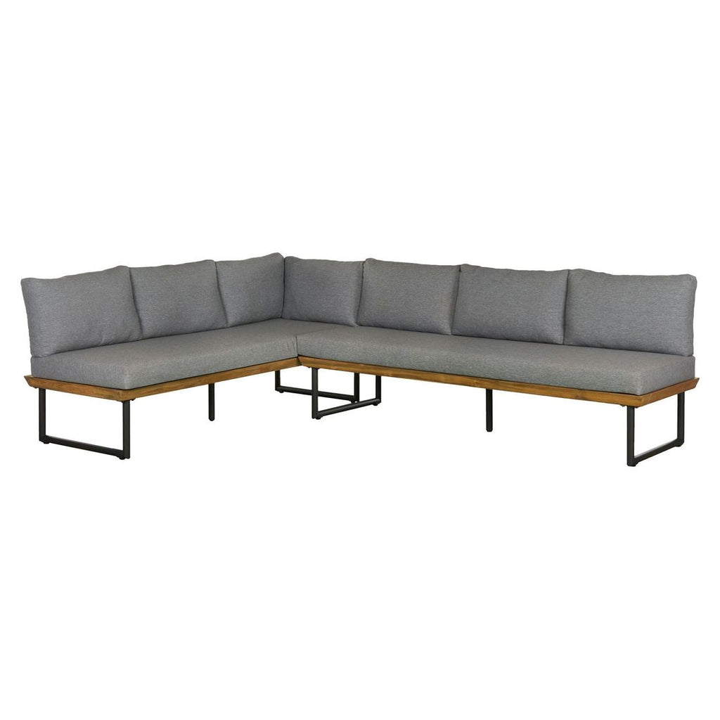 Montert spise-loungesett Alkas teak/stål 200x100 cm - OUTLIV i hage