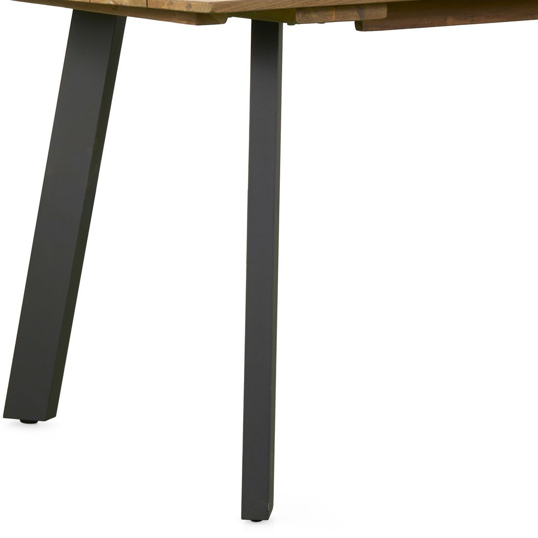 Spise-loungesett Alkas teak/stål 200x100 cm - OUTLIV med puter