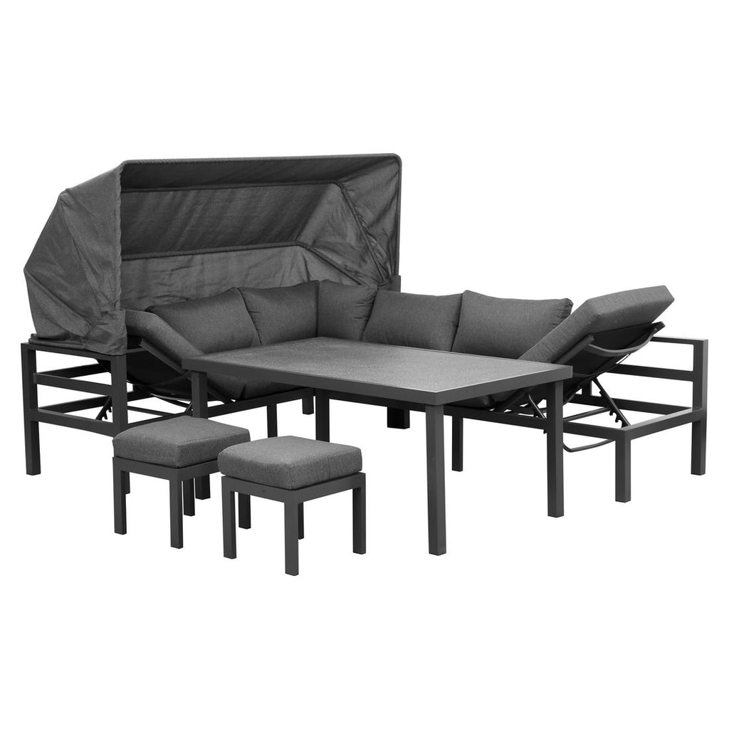 Spise-loungesett Anzio aluminium 200x260 cm - OUTLIV bakside
