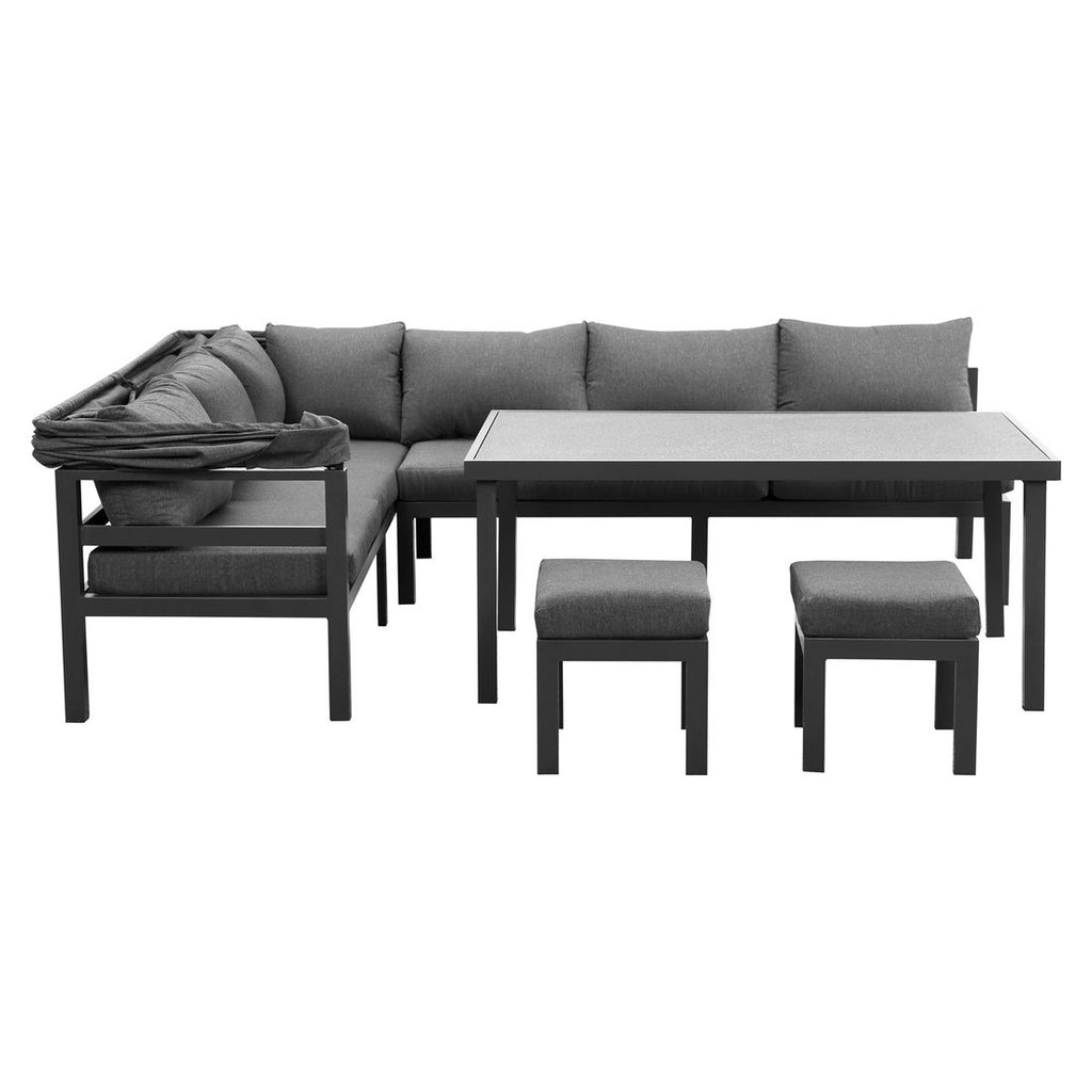 Spise-loungesett Anzio aluminium 200x260 cm - OUTLIV.