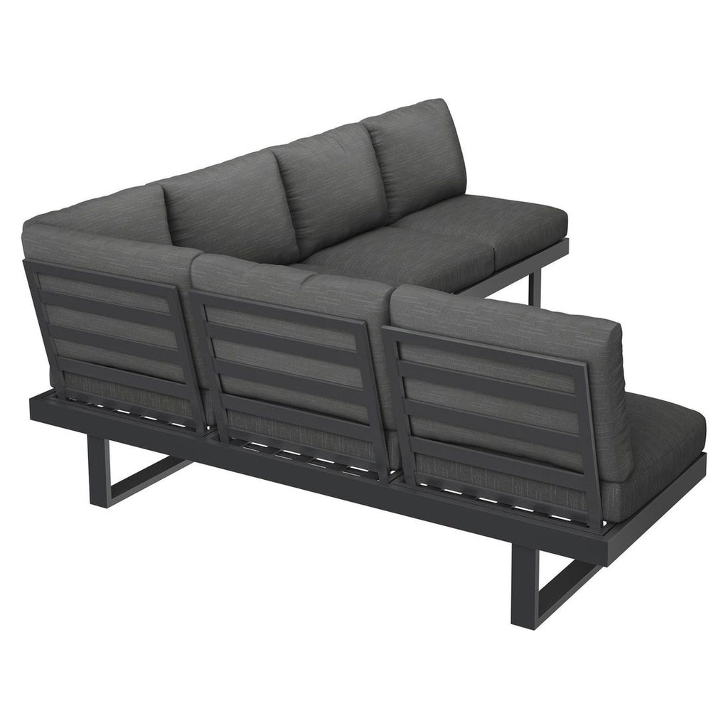Spise-loungesett Atlanta aluminium/olefin justerbar - OUTLIV.