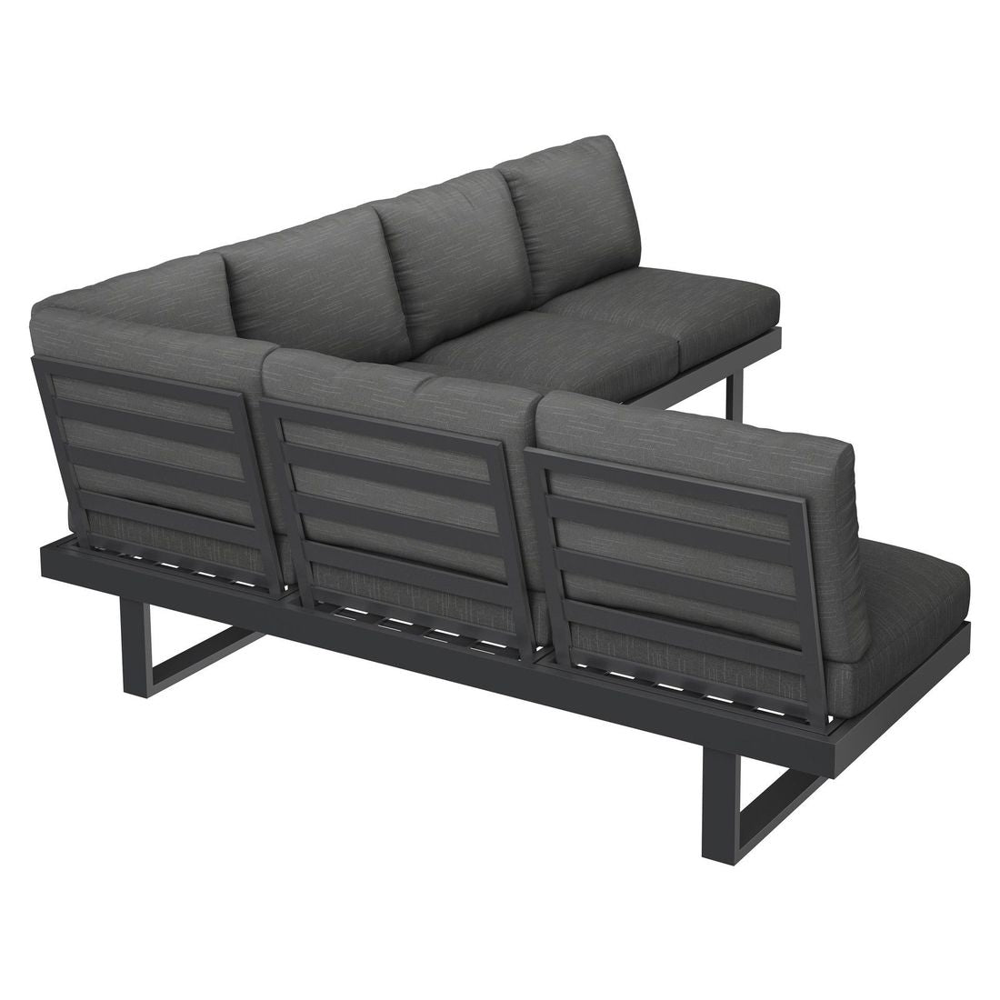 Spise-loungesett Atlanta aluminium/olefin justerbar - OUTLIV.