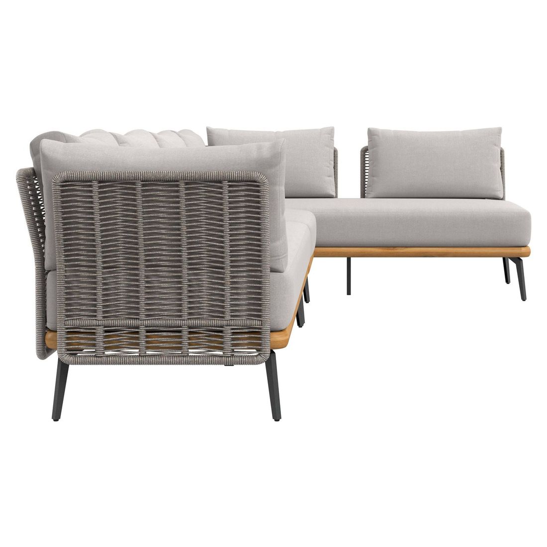 Spise-loungesett Ava akasie tau polyester detalj av polstring
