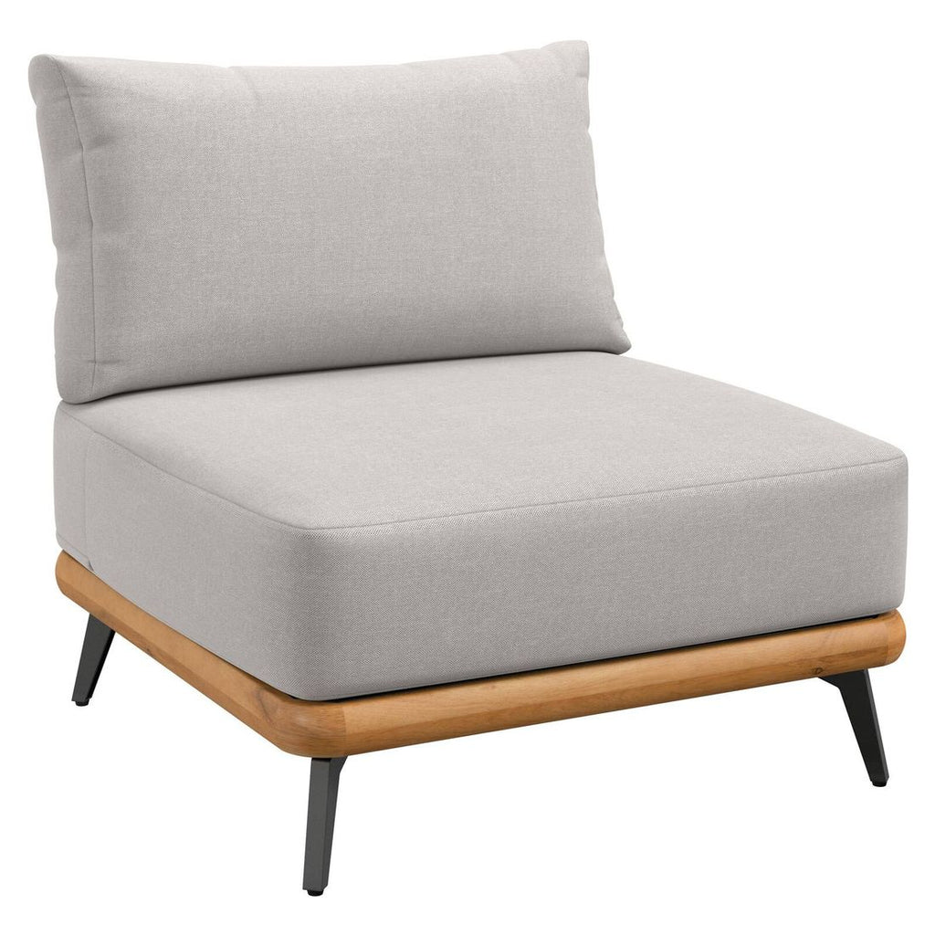 Spise-loungesett Ava akasie tau polyester modul med ottoman
