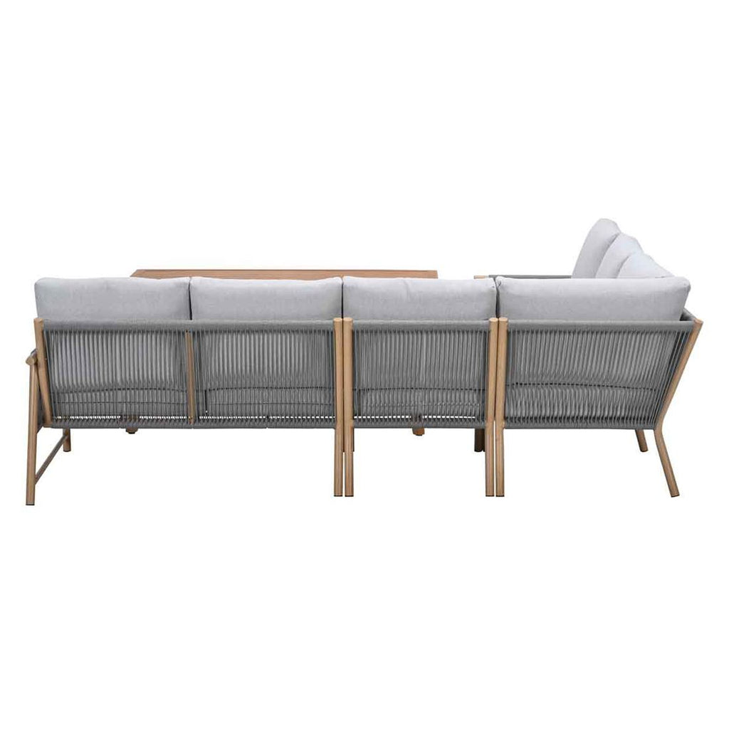Spise-loungesett Bahama aluminium tau 160x96 cm nærbilde pute