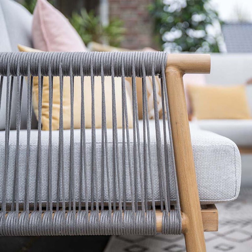 Spise-loungesett Bahama aluminium/tau 160x96 cm - Garden Impressions