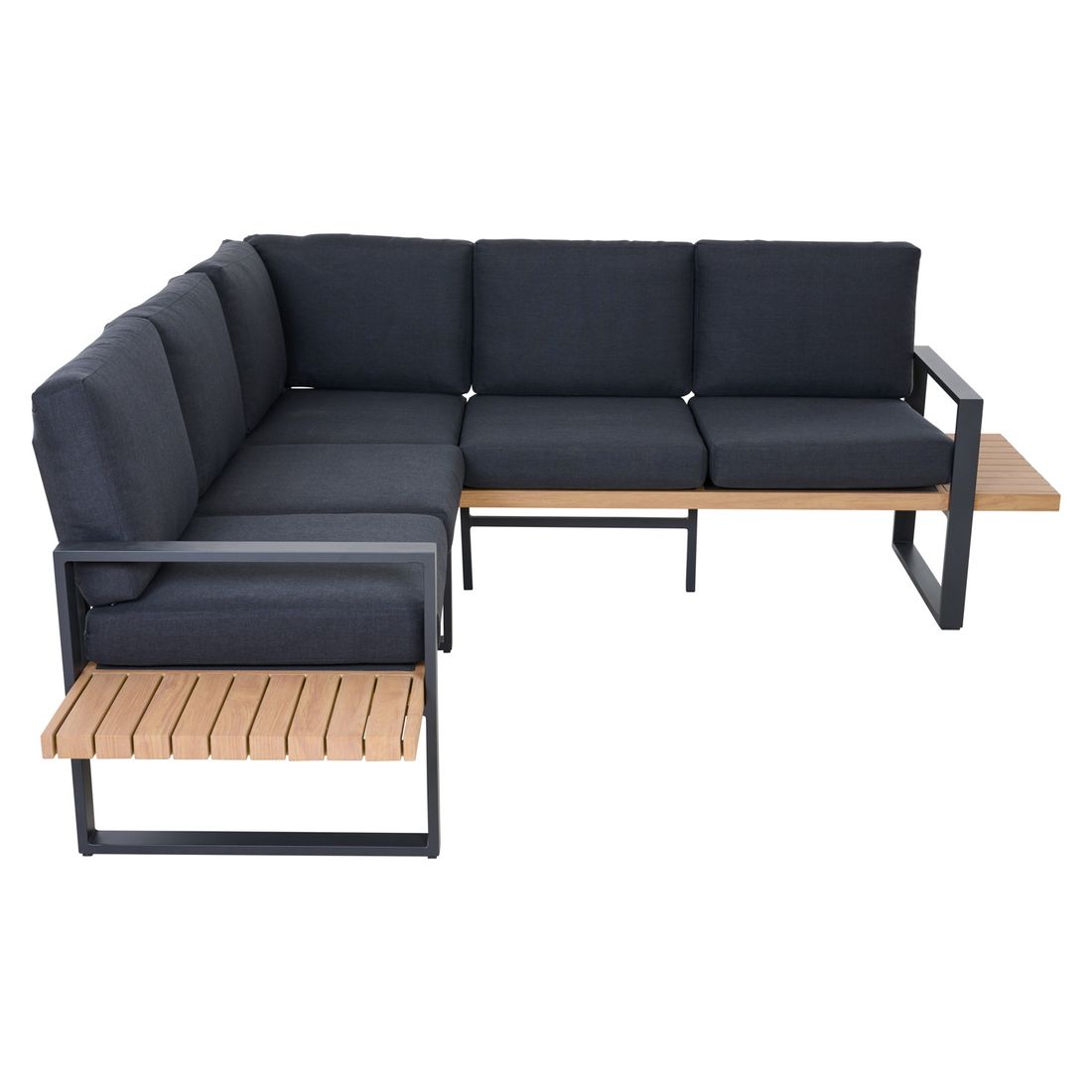 Nærbilde av stoff på Spise-loungesett Bari aluminium antrasitt - Siena Garden