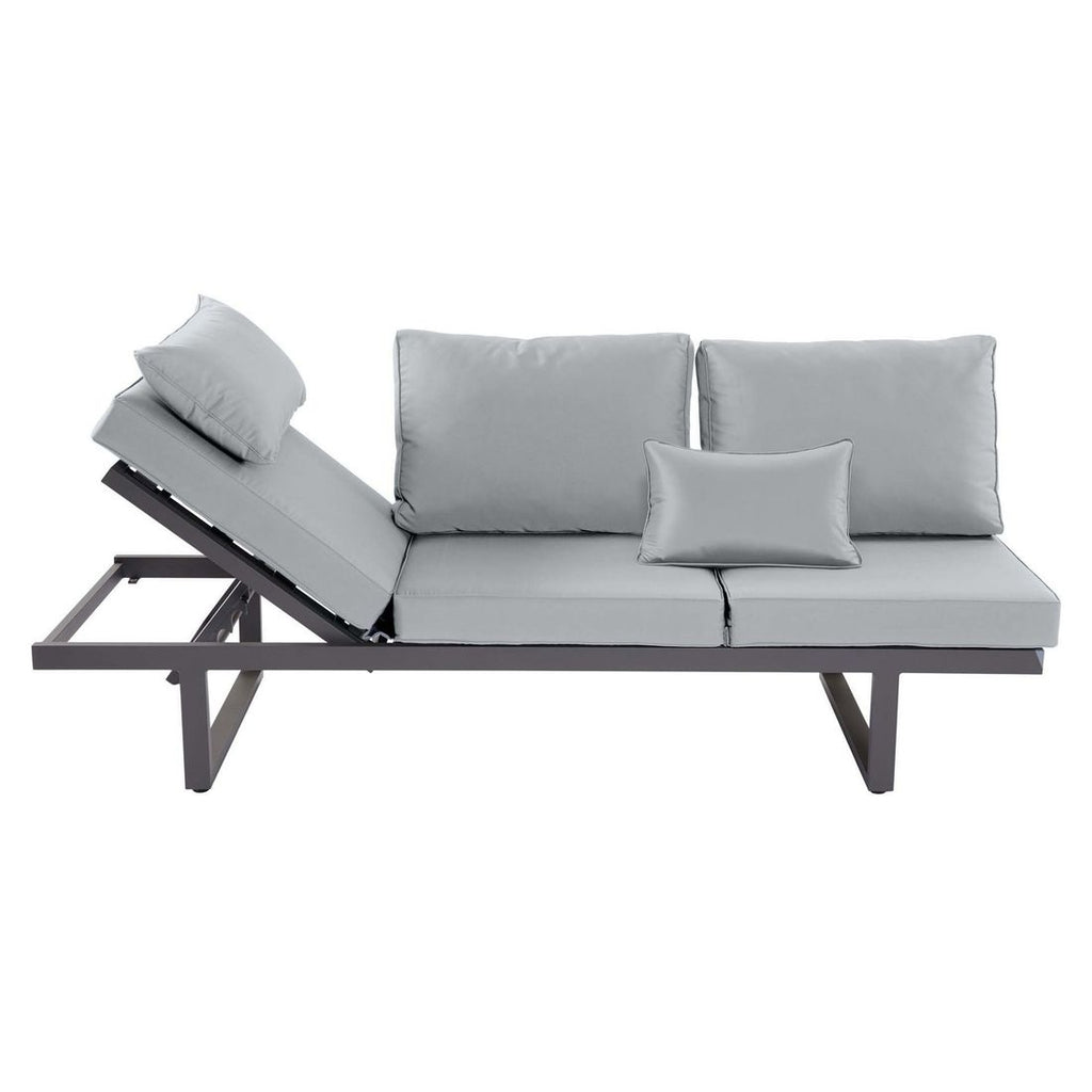 Sittekomfort på spise-loungesett Bondino aluminium 140x85 cm