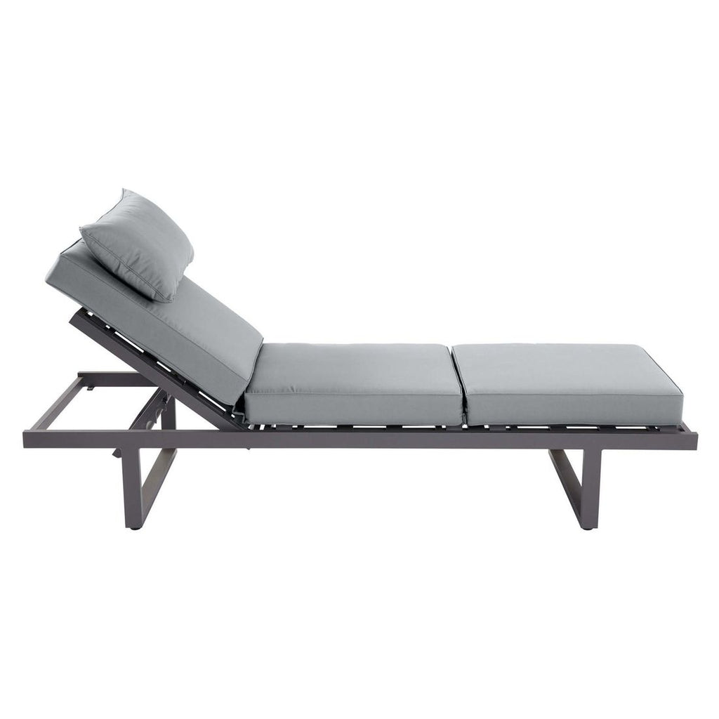 Aluminiumramme på spise-loungesett Bondino aluminium 140x85 cm