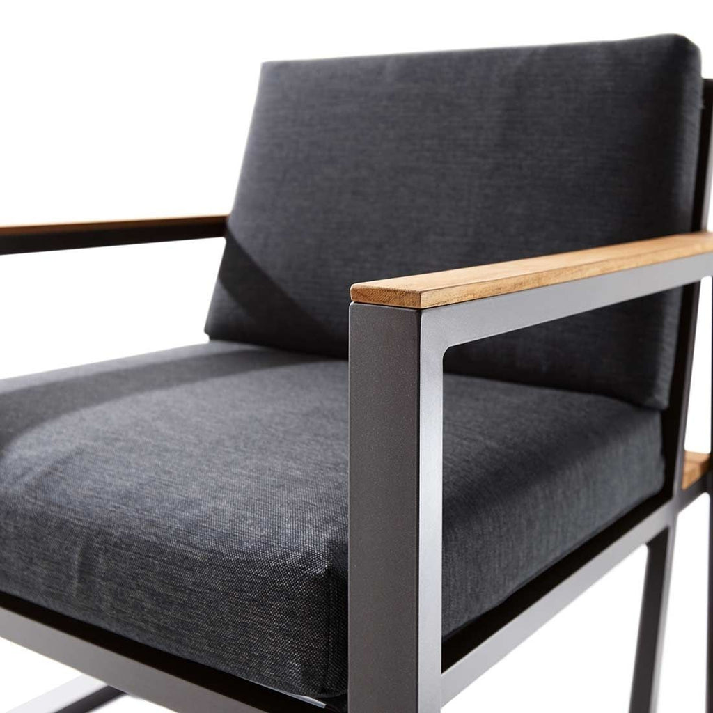 Spise-loungesett Havanna aluminium 222x294 cm sammenstilling