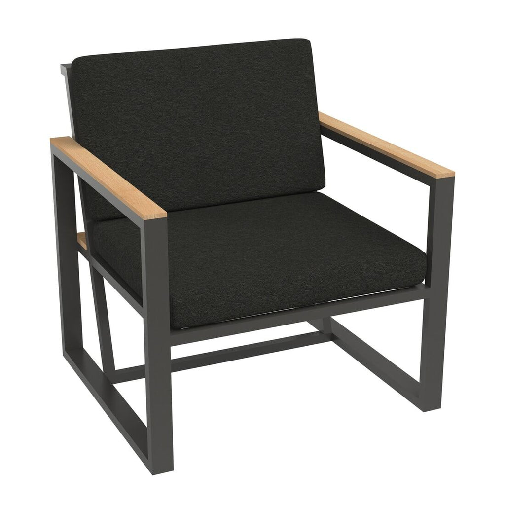 Montert Spise-loungesett Havanna aluminium 222x294 cm på terrasse