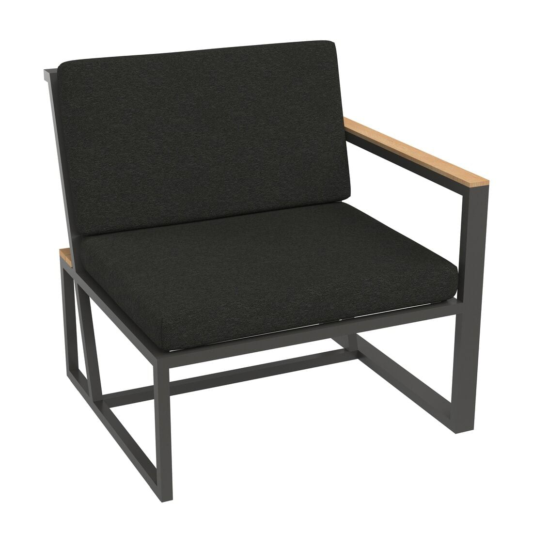 Spise-loungesett Havanna aluminium 222x294 cm i moderne uteområde