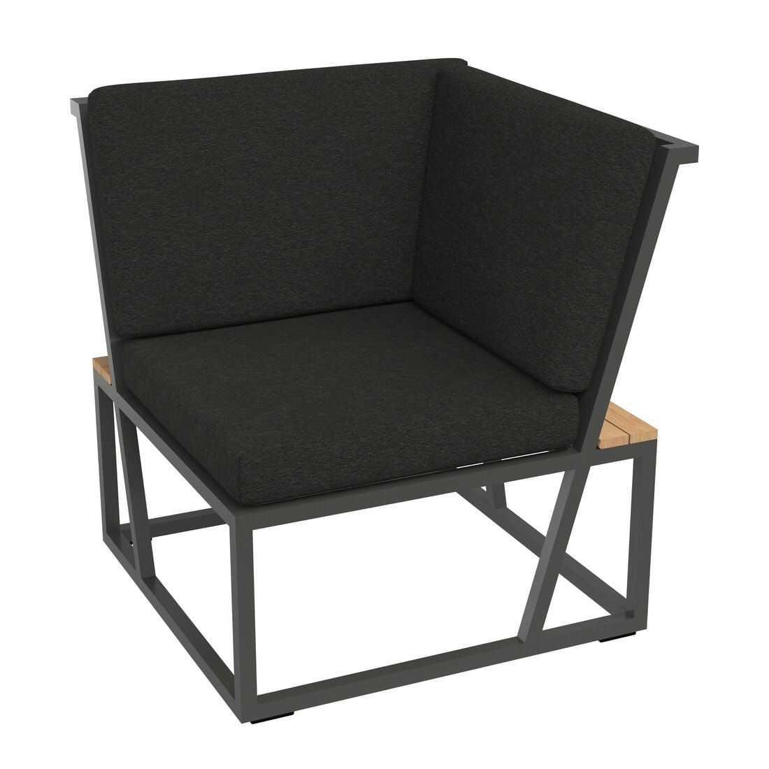 Spise-loungesett Havanna aluminium 222x294 cm med bordplate