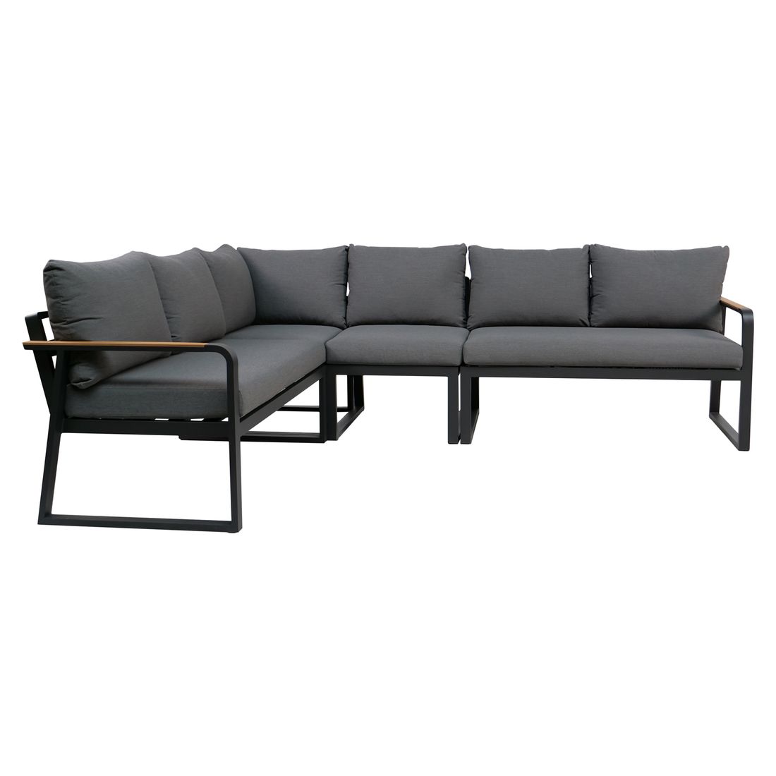 Spise-loungesett Limone aluminium/olefin antrasitt bakside