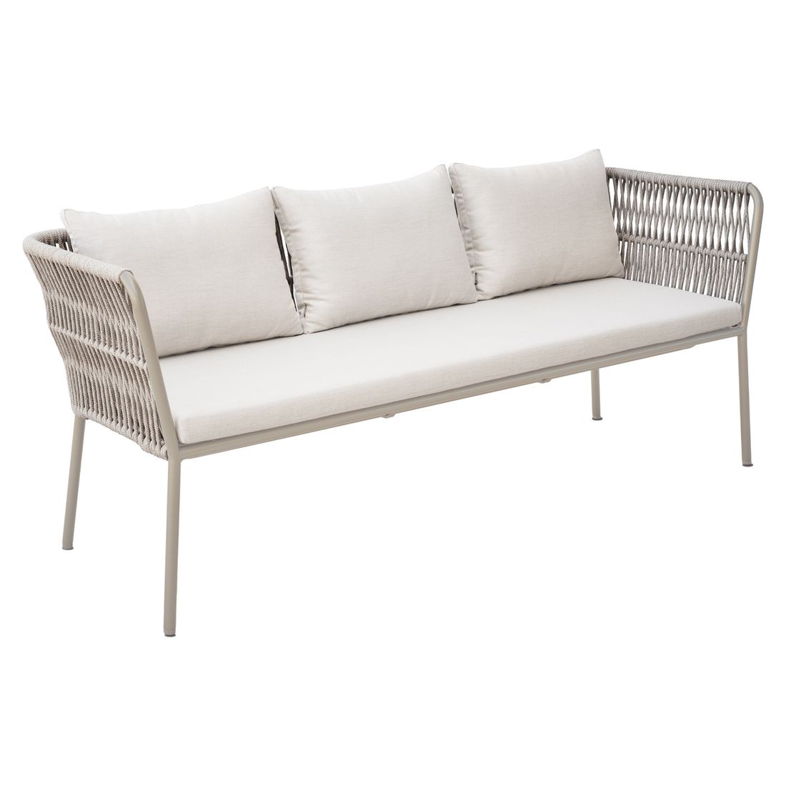 Nærbilde av pute på Spise-loungesett Marla aluminium/tau 198x253 cm