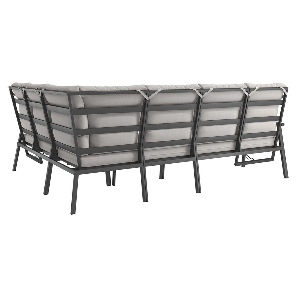 Spise-loungesett Milano aluminium 270x208 cm - OUTLIV nærbilde av tekstilpute