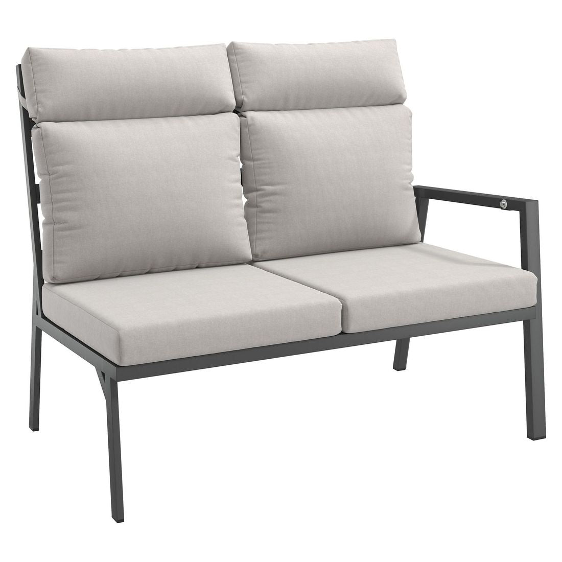 Spise-loungesett Milano aluminium 270x208 cm - OUTLIV antrasitt ramme