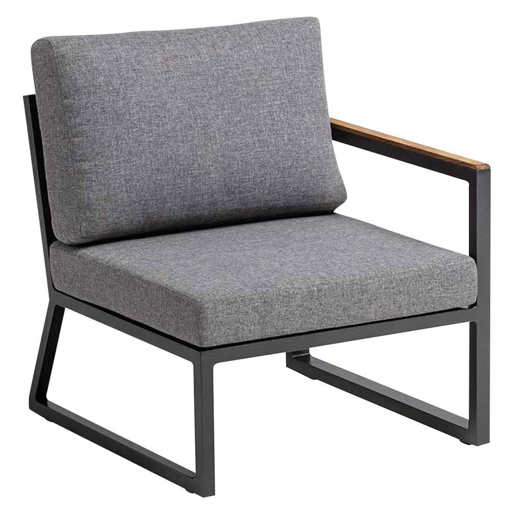 Spise-loungesett Ocean Skid aluminium/HPL antrasitt - Kettler